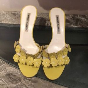 Manolo blahnik flower sandals